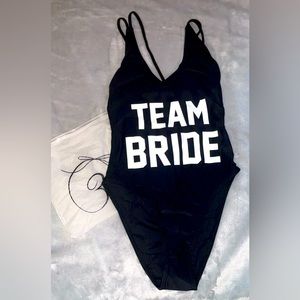 New “Team Bride” one piece / bikini